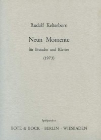 BB 1100125 • KELTERBORN - Neun Momente - Partitur und Stimme