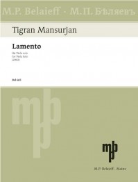 BEL 665 • MANSURIAN - Lamento - Part