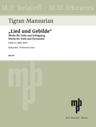 BEL 677 • MANSURIAN - Lied und Gebilde - Spielpartitur (2 Ex