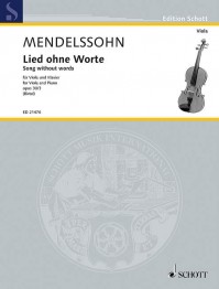 ED 21476 • MENDELSSOHN BARTHOLDY - Song without words - Score