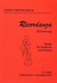 FH 2482 • MEYER-SELB - Ricordanza - Partitur und Stimme