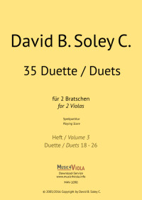 M4V-1090 &bull; SOLEY - 35 Duette, Heft 3 - Spielpartitur - DOW