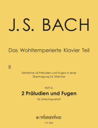 VV 644 • BACH - Wohltemp. Klavier Teil 2, Heft 6